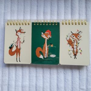 Kate Spade New York Spiral Notepad Set - Festive Foxes